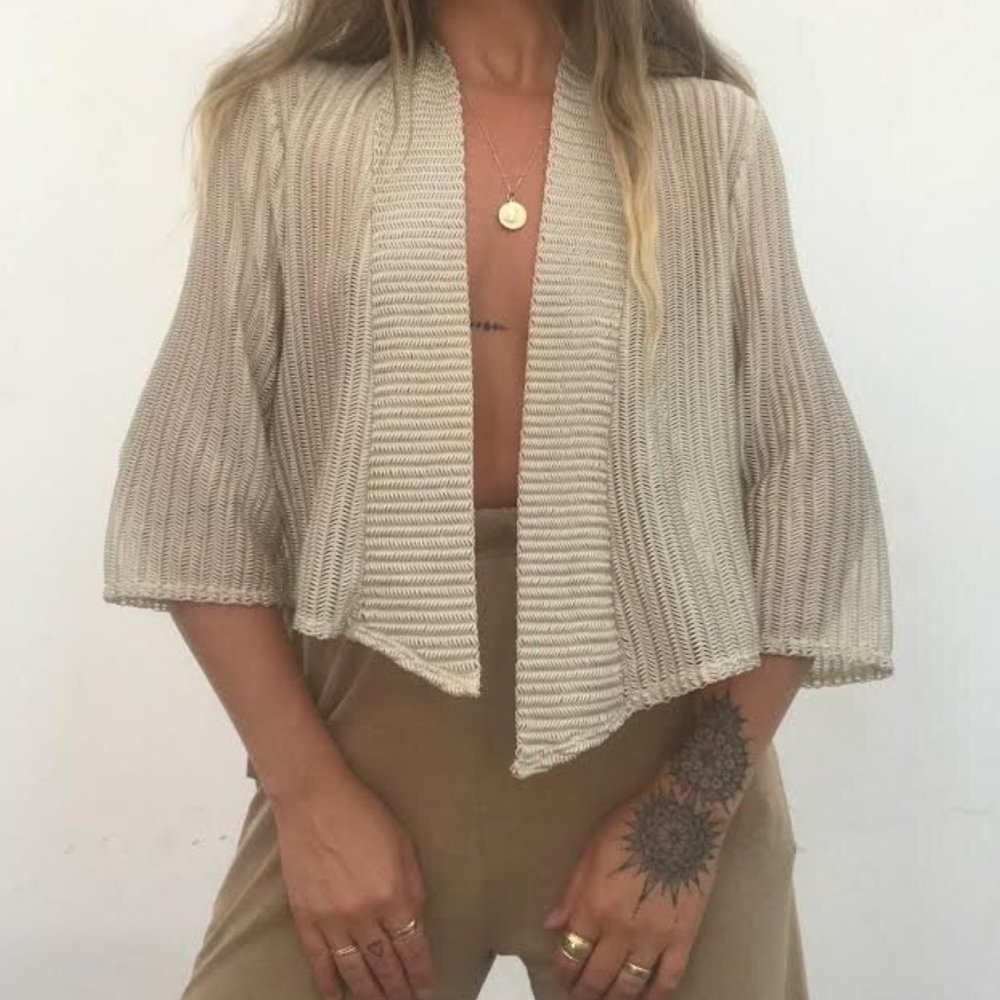 Boho Champagne Knot Top - Picture 2 of 3